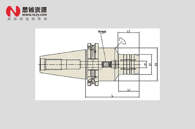 液壓刀柄內(nèi)部結構